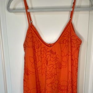 Embroidered Billabong Flowy Tank